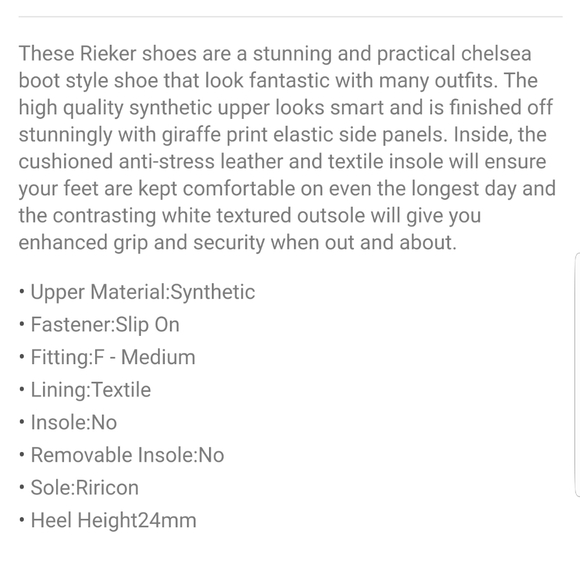 Rieker Ankle Boot 8.5 Antistress Combination - Picture 7 of 10